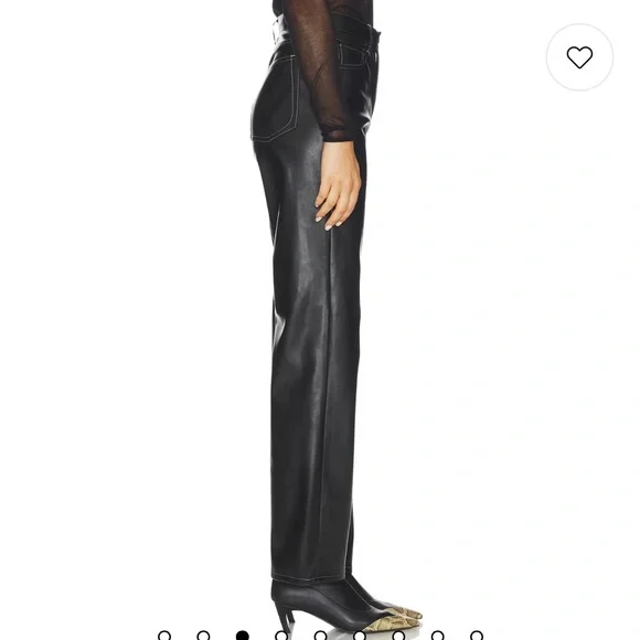 NWT 348.00 RAG & BONE Harlow Faux Leather Pant Size 26 ON SITE FULL PRICE - Picture 2 of 5